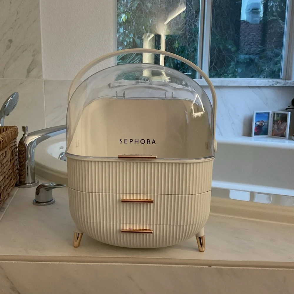 Sephora: Cream & Rose Gold Beauty Organizer - Picture 1 of 5
